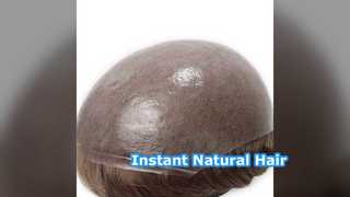 Mens Hair System Natural Black 7 Inch