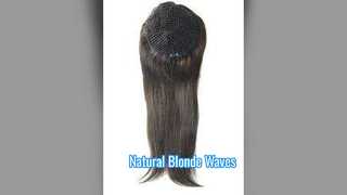 Blonde Wavy Lace Front Wig Natural Look