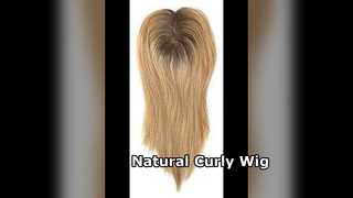 Brown Curly Lace Front Wig Natural Look