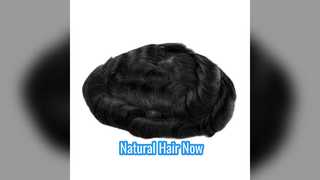 Natural Light Brown Wavy Hair System 6x8