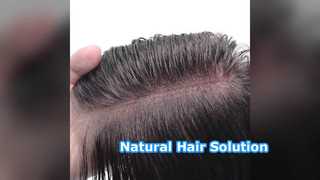 Mens Toupee Dark Brown Wavy Full Lace 8x10