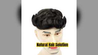Mens Hair Toupee Natural Look 7x9